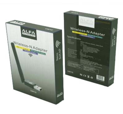 High Speed Alfa Wifi / Wireless-N USB Adapter 3Dbi Antena